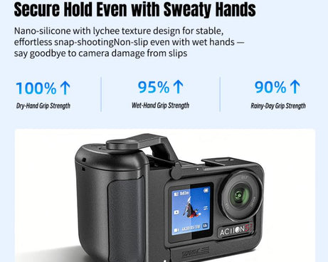 For DJI Osmo Action 5 Pro / 4 / 3 STARTRC 3 in 1 Expansion Power-Grip Street Shooting Handle Cage Kit, For DJI Osmo Action 5 Pro / 4 / 3 Power-Grip