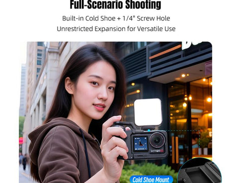 For DJI Osmo Action 5 Pro / 4 / 3 STARTRC 3 in 1 Expansion Power-Grip Street Shooting Handle Cage Kit, For DJI Osmo Action 5 Pro / 4 / 3 Power-Grip