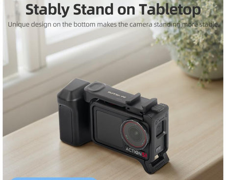 Sunnylife Street Photography Handle Ergonomic Hand Grip Quick Release Shutter Handle For DJI Action 5 Pro / 4 / 3