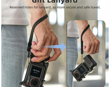 Sunnylife Street Photography Handle Ergonomic Hand Grip Quick Release Shutter Handle For DJI Action 5 Pro / 4 / 3