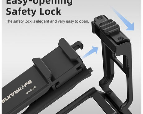 Sunnylife Street Photography Handle Ergonomic Hand Grip Quick Release Shutter Handle For DJI Action 5 Pro / 4 / 3