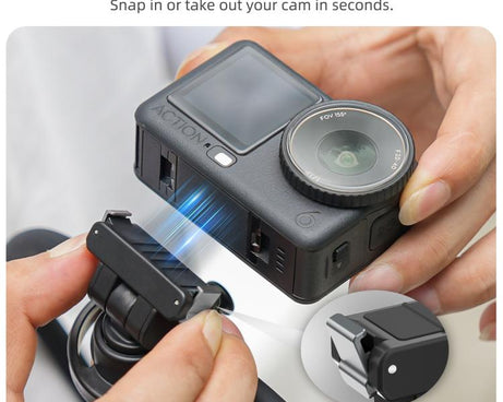 For DJI Osmo Nano / Action 6 Sunnylife Dual-Direction Magnetic Quick-Release Neck Mount Adjustable Selfie Holder with Body Strap, For DJI Osmo Nano / Action 6