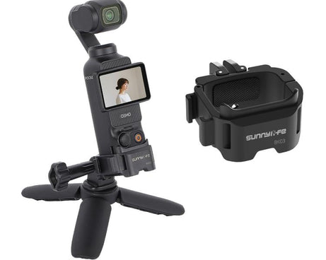 For DJI OSMO Pocket 3 Sunnylife Quick Release Adapter Mount Frame Two-Way Adapter Expansion Selfie Stick Tripod Adapter