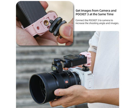 For DJI OSMO Pocket 3 Sunnylife Quick Release Adapter Mount Frame Two-Way Adapter Expansion Selfie Stick Tripod Adapter