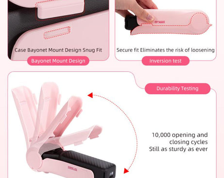 For DJI Osmo Pocket 4 STARTRC Storage Box Protective Case Flip Cover, For DJI Osmo Pocket 4 Pink