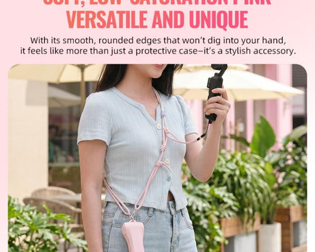 For DJI Osmo Pocket 4 STARTRC Storage Box Protective Case Flip Cover, For DJI Osmo Pocket 4 Pink