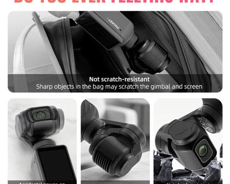 For DJI Osmo Pocket 4 STARTRC Storage Box Protective Case Flip Cover, For DJI Osmo Pocket 4 Pink