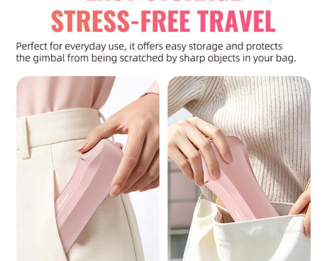 For DJI Osmo Pocket 4 STARTRC Storage Box Protective Case Flip Cover, For DJI Osmo Pocket 4 Pink