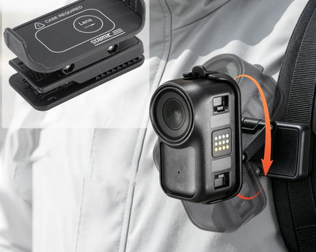 For DJI Osmo Nano STARTRC Backpack Clip Adjustable Action Camera Clamp Quick-Release Mount, Backpack Clip For DJI Osmo Nano