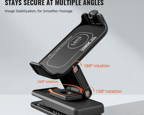 For DJI Osmo Nano STARTRC Backpack Clip Adjustable Action Camera Clamp Quick-Release Mount, Backpack Clip For DJI Osmo Nano