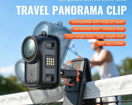 For DJI Osmo Nano STARTRC Backpack Clip Adjustable Action Camera Clamp Quick-Release Mount, Backpack Clip For DJI Osmo Nano