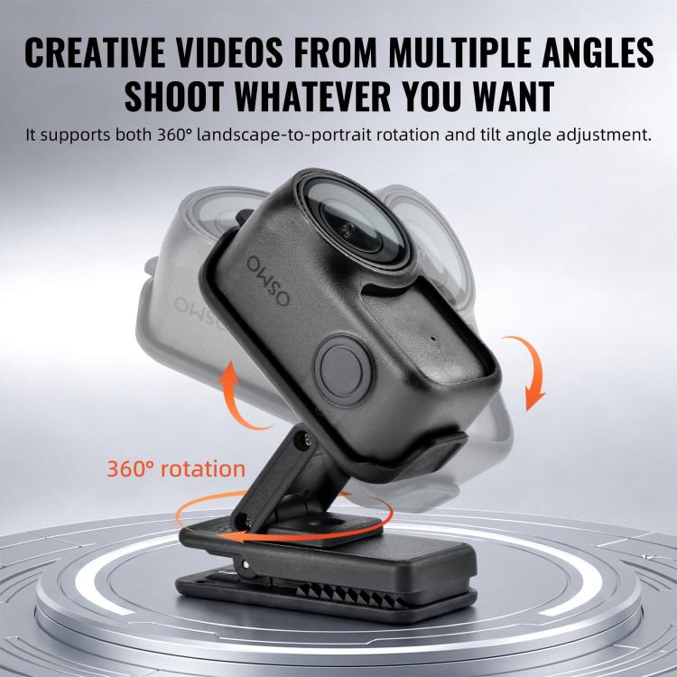 For DJI Osmo Nano STARTRC Backpack Clip Adjustable Action Camera Clamp Quick-Release Mount, Backpack Clip For DJI Osmo Nano
