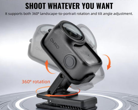 For DJI Osmo Nano STARTRC Backpack Clip V2 Adjustable Action Camera Clamp Quick-Release Mount, Backpack Clip V2 For DJI Osmo Nano