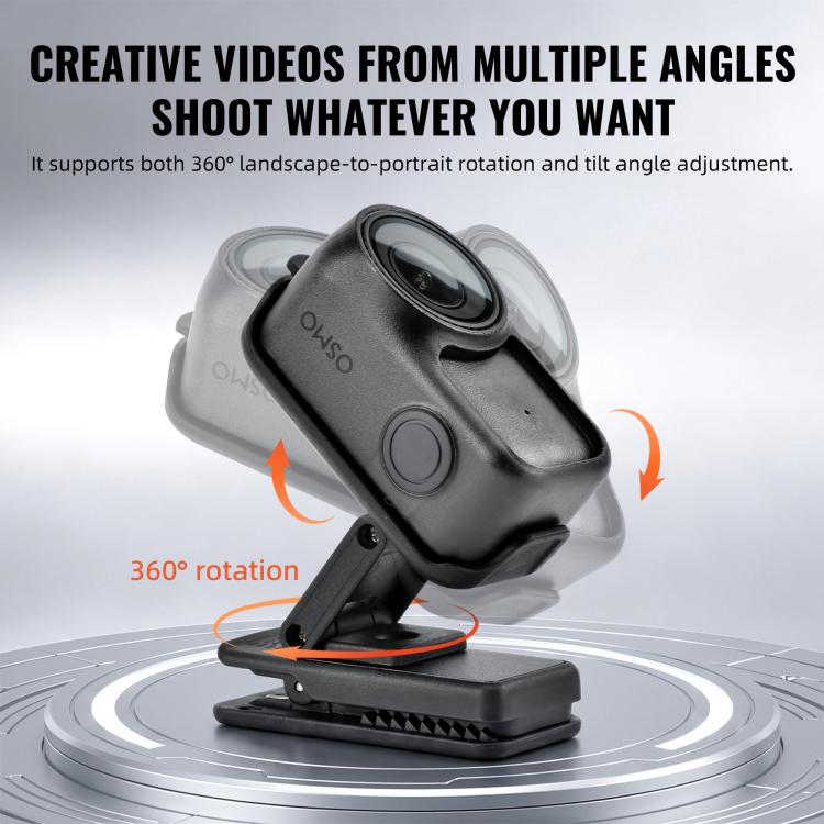 For DJI Osmo Nano STARTRC Backpack Clip V2 Adjustable Action Camera Clamp Quick-Release Mount, Backpack Clip V2 For DJI Osmo Nano