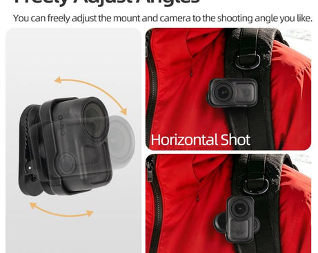 For DJI Osmo Nano Sunnylife Magnetic Backpack Clip Adjustable Action Camera Clamp Quick-Release Mount, ON-MJ244 For DJI Osmo Nano