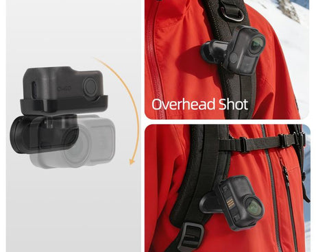 For DJI Osmo Nano Sunnylife Magnetic Backpack Clip Adjustable Action Camera Clamp Quick-Release Mount, ON-MJ244 For DJI Osmo Nano