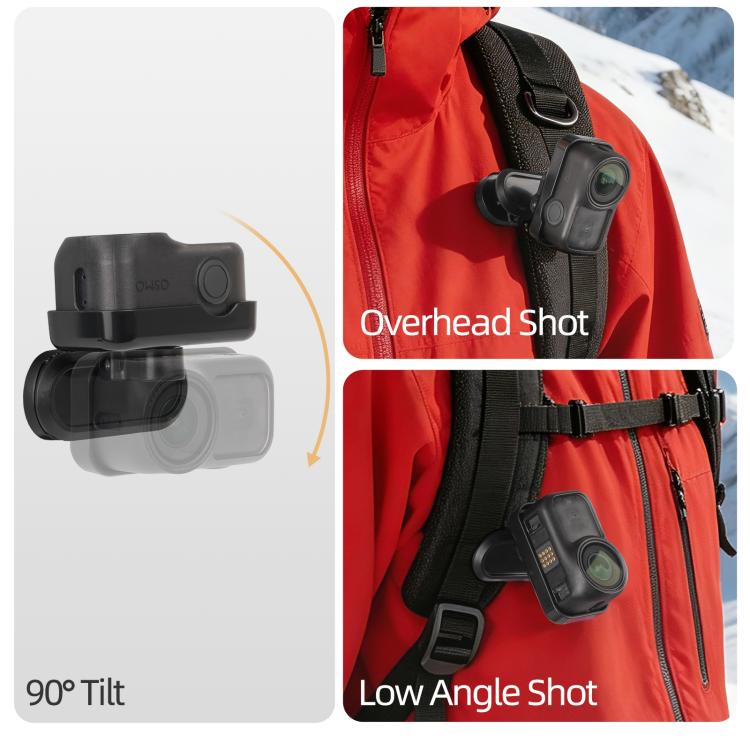 For DJI Osmo Nano Sunnylife Magnetic Backpack Clip Adjustable Action Camera Clamp Quick-Release Mount, ON-MJ244 For DJI Osmo Nano