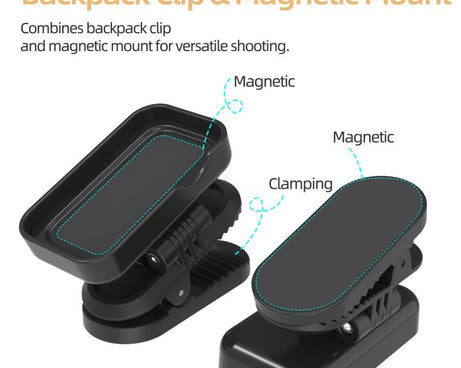 For DJI Osmo Nano Sunnylife Magnetic Backpack Clip Adjustable Action Camera Clamp Quick-Release Mount, ON-MJ244 For DJI Osmo Nano