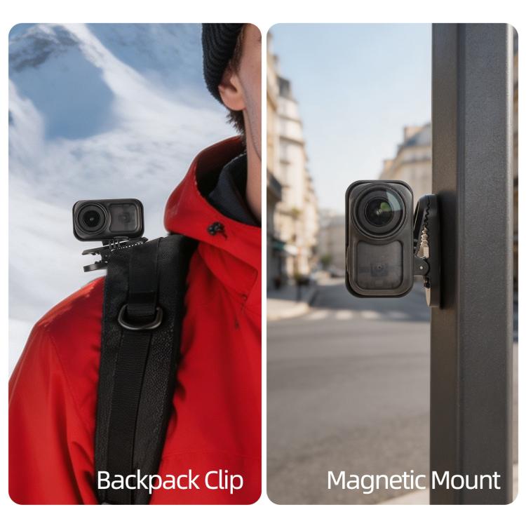 For DJI Osmo Nano Sunnylife Magnetic Backpack Clip Adjustable Action Camera Clamp Quick-Release Mount, ON-MJ244 For DJI Osmo Nano