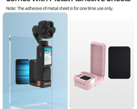 For DJI Osmo Pocket 4P Sunnylife Quick-Release Magnetic Mount Tabletop Base Bracket Angles Adjustable Stand, OP4-ZJ229