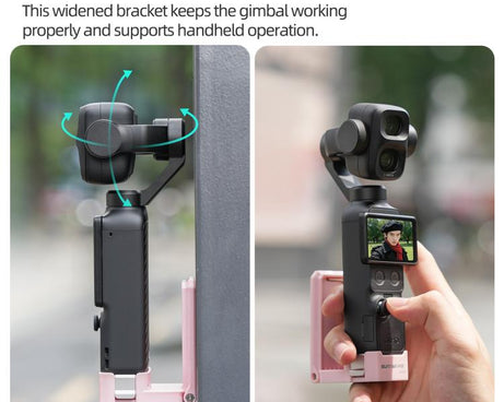For DJI Osmo Pocket 4P Sunnylife Quick-Release Magnetic Mount Tabletop Base Bracket Angles Adjustable Stand, OP4-ZJ229