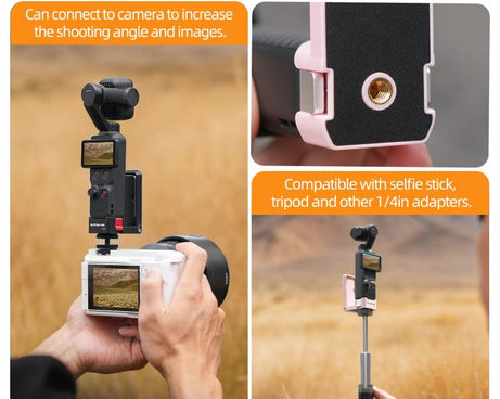 For DJI Osmo Pocket 4P Sunnylife Quick-Release Magnetic Mount Tabletop Base Bracket Angles Adjustable Stand, OP4-ZJ229
