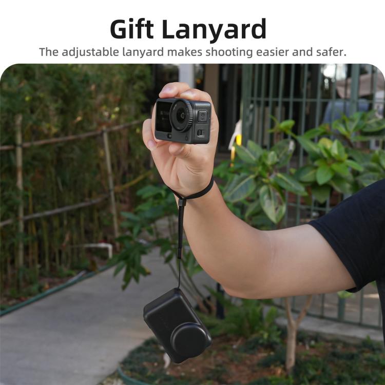 Sunnylife Portable Protective Cover Shock-proof Dust-proof Storage Box with Lanyard for DJI Osmo Action 6 / 5 Pro / 4 / 3, For DJI Osmo Action 6 / 5 Pro / 4 / 3