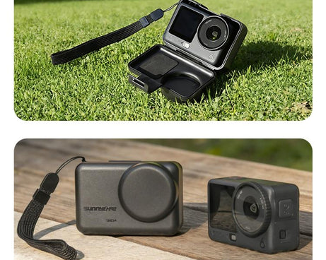 Sunnylife Portable Protective Cover Shock-proof Dust-proof Storage Box with Lanyard for DJI Osmo Action 6 / 5 Pro / 4 / 3, For DJI Osmo Action 6 / 5 Pro / 4 / 3