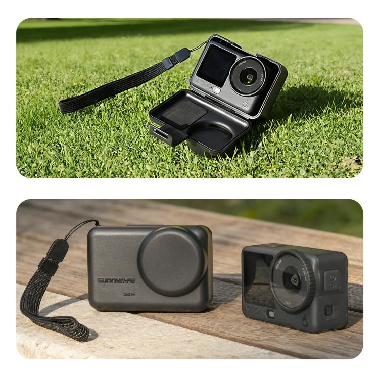 Sunnylife Portable Protective Cover Shock-proof Dust-proof Storage Box with Lanyard for DJI Osmo Action 6 / 5 Pro / 4 / 3, For DJI Osmo Action 6 / 5 Pro / 4 / 3