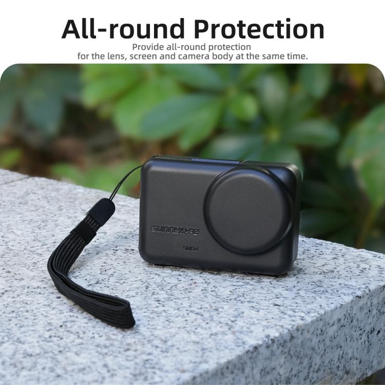 Sunnylife Portable Protective Cover Shock-proof Dust-proof Storage Box with Lanyard for DJI Osmo Action 6 / 5 Pro / 4 / 3, For DJI Osmo Action 6 / 5 Pro / 4 / 3