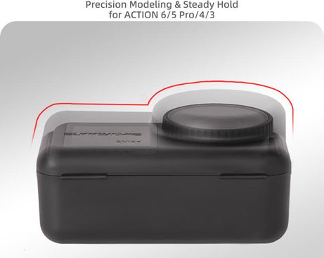 Sunnylife Portable Protective Cover Shock-proof Dust-proof Storage Box with Lanyard for DJI Osmo Action 6 / 5 Pro / 4 / 3, For DJI Osmo Action 6 / 5 Pro / 4 / 3