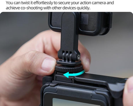 For DJI Osmo Nano 360 Rotation Adjustable Cold Shoe Vertical-Horizontal Adapter Mount Protective Frame Mounting Brackets Housing Cover, For DJI Osmo Nano