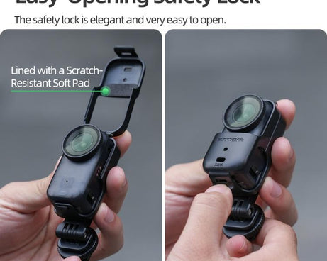 For DJI Osmo Nano 360 Rotation Adjustable Cold Shoe Vertical-Horizontal Adapter Mount Protective Frame Mounting Brackets Housing Cover, For DJI Osmo Nano