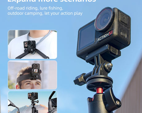 For DJI Osmo Action 5 Pro / 4  / 3 Magnetic Quick Release Base Mount Adapter