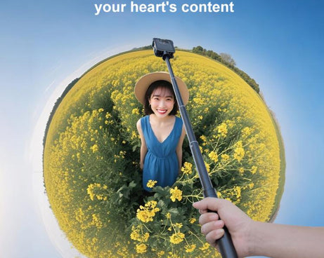 For DJI Osmo 360 PC Plastic Cage Frame with Cold Shoe