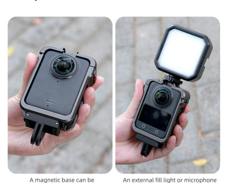 For DJI Osmo 360 Aluminum Alloy Protective Cage Expansion Frame