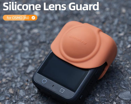 For DJI Osmo 360 Sunnylife Silicone Lens Cap Protective Cover Lens Protector