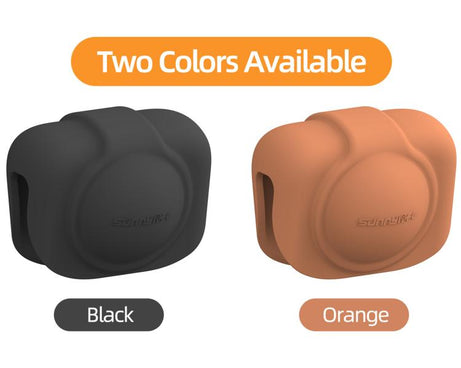 For DJI Osmo 360 Sunnylife Silicone Lens Cap Protective Cover Lens Protector