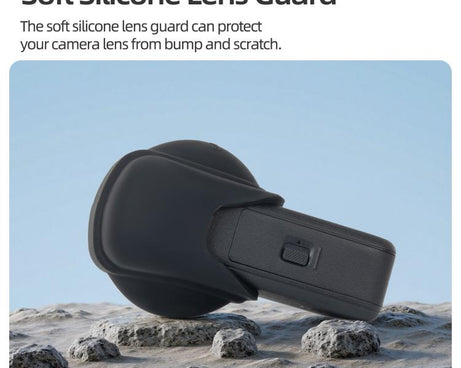 For DJI Osmo 360 Sunnylife Silicone Lens Cap Protective Cover Lens Protector