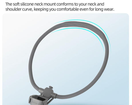 For DJI Osmo Pocket 4 / 3 Sunnylife Adjustable POV Neck Mount Hand Free Video Vlog Neck Selfie Holder with Body Strap