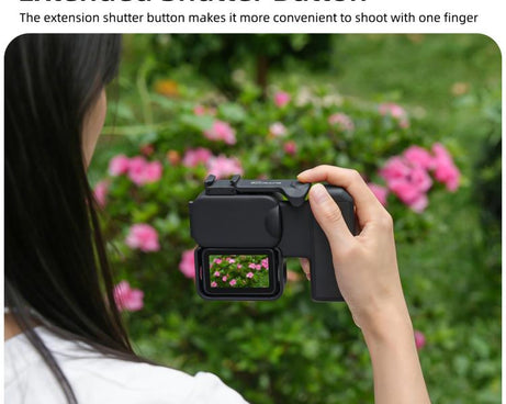 For DJI Osmo Nano Sunnylife Integrated Street Photography Handle Ergonomic Hand Grip Quick Release Shutter Handle, For DJI Osmo Nano