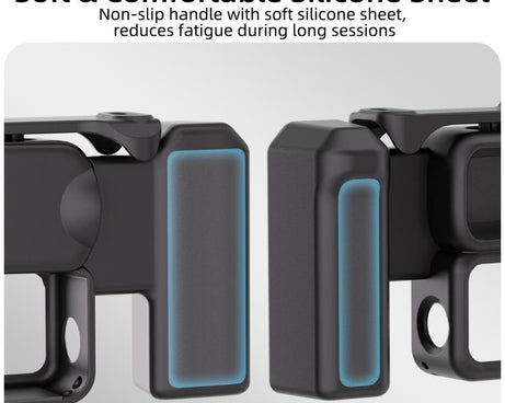 For DJI Osmo Nano Sunnylife Integrated Street Photography Handle Ergonomic Hand Grip Quick Release Shutter Handle, For DJI Osmo Nano