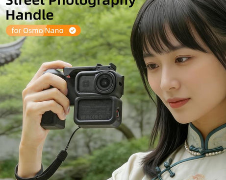 For DJI Osmo Nano Sunnylife Integrated Street Photography Handle Ergonomic Hand Grip Quick Release Shutter Handle, For DJI Osmo Nano