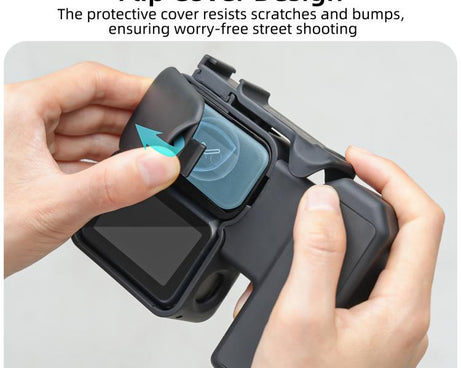 For DJI Osmo Nano Sunnylife Integrated Street Photography Handle Ergonomic Hand Grip Quick Release Shutter Handle, For DJI Osmo Nano