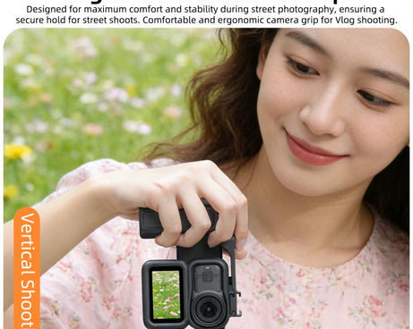 For DJI Osmo Nano Sunnylife Integrated Street Photography Handle Ergonomic Hand Grip Quick Release Shutter Handle, For DJI Osmo Nano