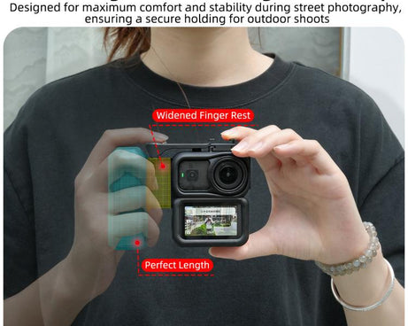 For DJI Osmo Nano Sunnylife Integrated Street Photography Handle Ergonomic Hand Grip Quick Release Shutter Handle, For DJI Osmo Nano