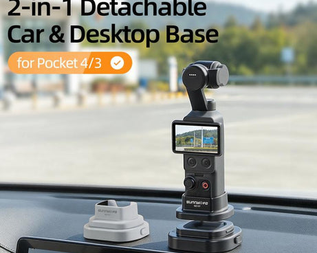 For DJI Osmo Pocket 4 / 3 Sunnylife Detachable Car & Desktop Base Stand Base Desktop Stabilizer Supporting Holder, OP4-DZ157