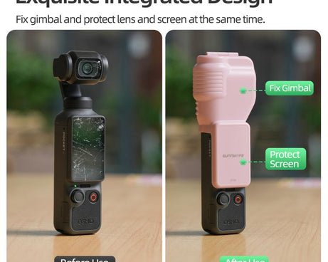 For DJI Osmo Pocket 4 Sunnylife Colorful Gimbal Cover Camera Protector Screen Guard Shield