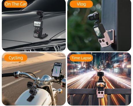 For DJI Osmo Pocket 4 / 3 Sunnylife Multifunctional Magnetic Mount Tabletop Base Bracket Angles Adjustable Stand, OP4-ZJ152