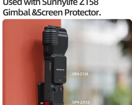 For DJI Osmo Pocket 4 / 3 Sunnylife Quick-Release Magnetic Mount Tabletop Base Plastic Bracket Angles Adjustable Stand, OP4-ZJ153
